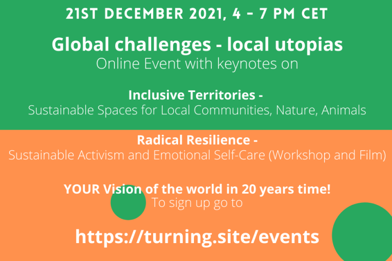 21.12. online: Global challenges – Local utopias