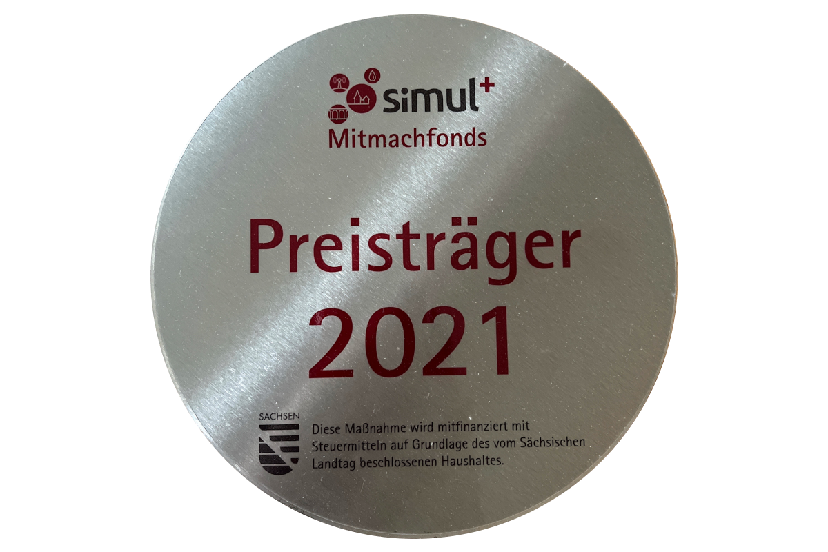 Wir sind PREISTRÄGER des simul+Mitmachfonds Wettbewerb 2021!